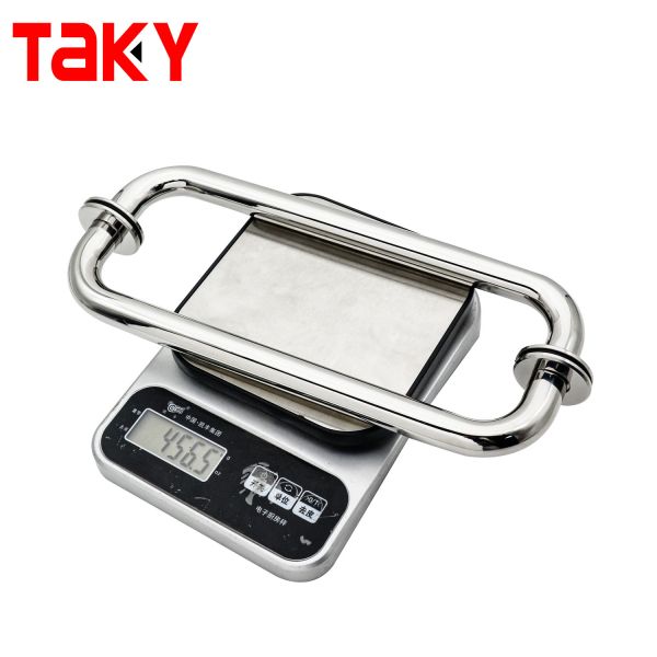 Stainless Steel Round Shaped Mirror Surface Bathroom Door Pull Handle Shower Door Handles