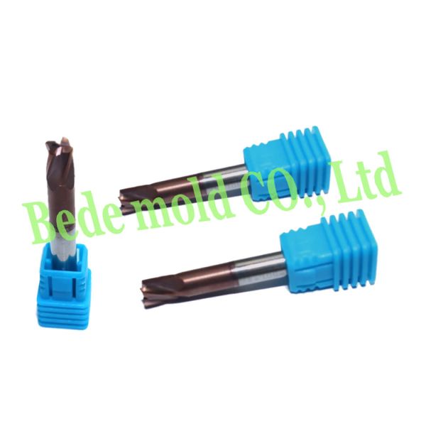 Corner Radius End CNC cutting tools 4 Flutes TiN PVD Coating Tungsten Carbide