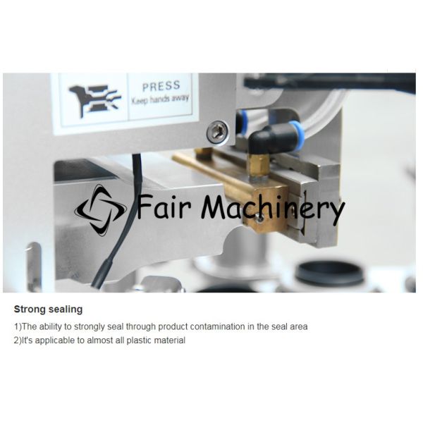 0.6MPa Soft Tube Filling Machine , 2.2KW 40B/Min Lotion Tube Sealer