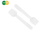 Curved Alcas PLA Disposable Ice Cream Spoon Custom Logo