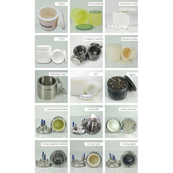 Benchtop Laoratory Ball Mill Grinder And Pulverizer With Polyurethane Jar