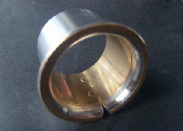 Quality Main Shaft Bi Metal Bearings CuSn4Pb24 / Steel Flange Bearing for sale