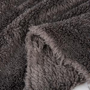 China Weft Knitted 100% Polyester Sherpa Fleece Fabric For Blanket with Two Side Micro Polar wholesale