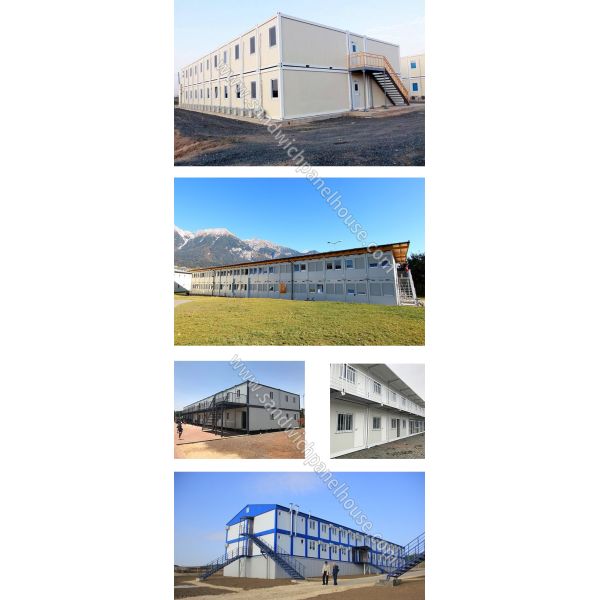 Flexible Prefab Container House Sandwich Panel Light Steel Frame