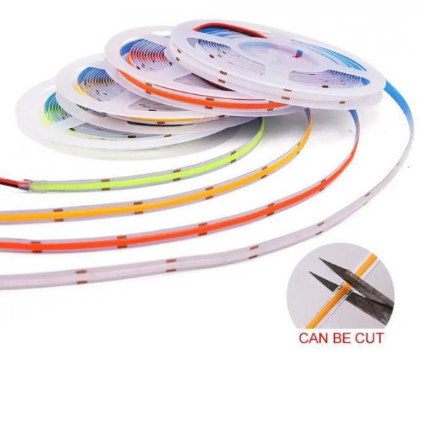 Quality IP65 Length 10M COB RGBW LED Strip Lights Flexible App Control​ for sale