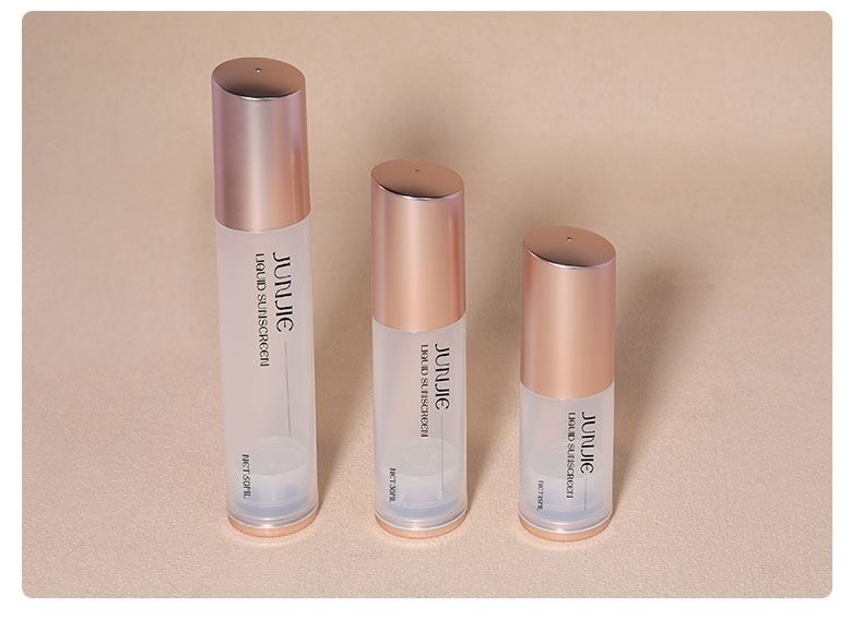 Matte PP Airless Bottle Sealing Type Lotion Airless Pump Bottle 15ml 30ml 50ml Custom