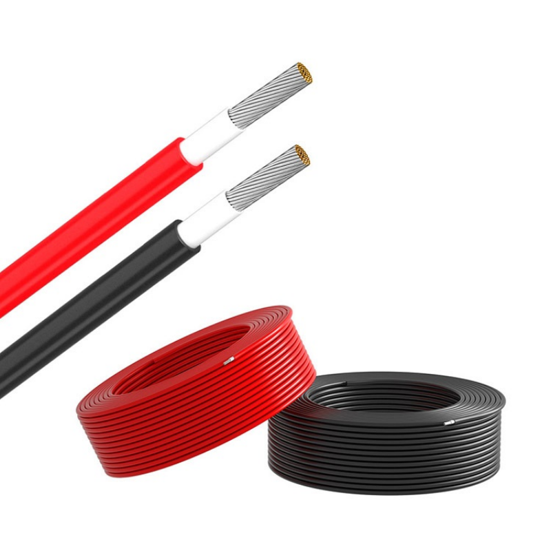 6mm 1.5KV DC XLPO Insulated PV Flexible Tinned Copper Core Solar Cable for Solar Power -40C-125C