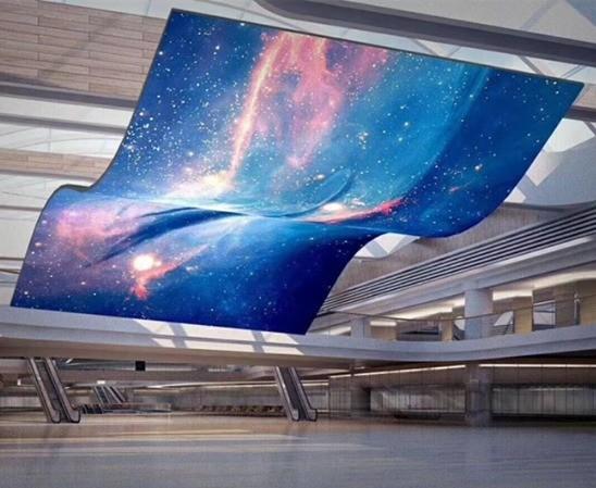 Quality P2.5 Ultra Thin Flexible LED Screen Adhesive Soft LED Screen Display for sale