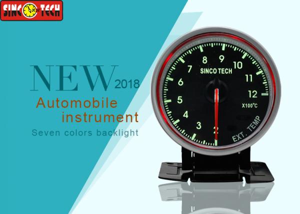 Quality 60 Mm Digital Exhaust Temp Gauge , Autometer EGT Gauge With Frame External Installation for sale