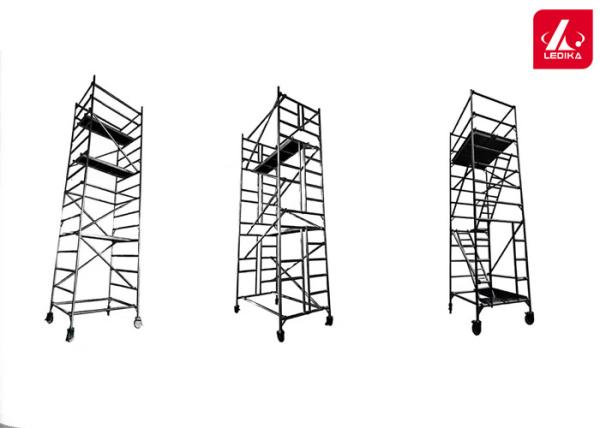 Quality T6 Movable Aluminum Scaffolding Tower Customized Height Working Bench for sale