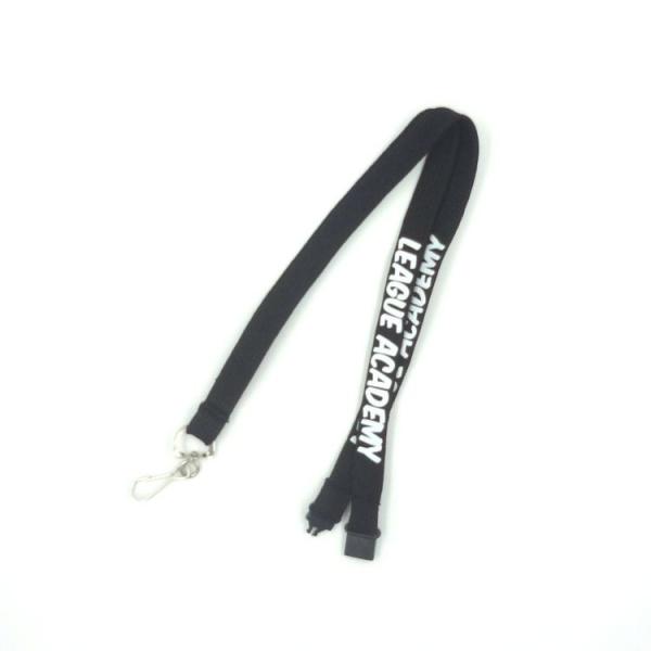 Quality Personalized Black Custom Tubular Lanyards Printed Neck Strap With Swivel J Hook for sale