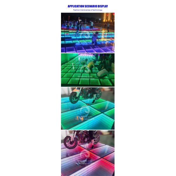 Full Color LED Dance Floor Interactive Floor Tiles Brick Lights