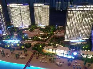 1/75 led lighting acrylic architect model from model maker building