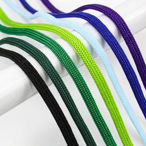 Tent Reflective Braided Rope Leash Dog Lead Colorful Round Draw Cords Hoodie String Rope 10mm