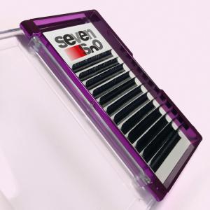 China Black Silk Eyelash Extensions , Pure Handmade Individual Eyelash Extensions wholesale