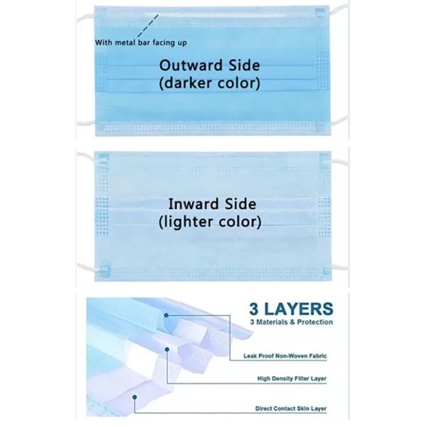 Person Protective Face Mask Surgical Disposable / Fabric Mouth Mask