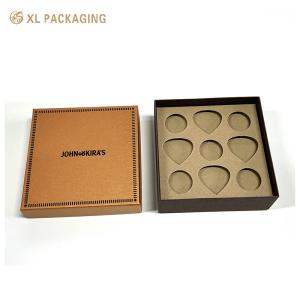 Luxury Chocolate Candy Packaging Lid Bottom Box Honeycomb Paper Christmas Gift Packing