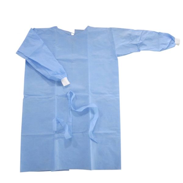 AAMI Level 2 3 4 SMMS SMS Disposable Gown With PE Coating