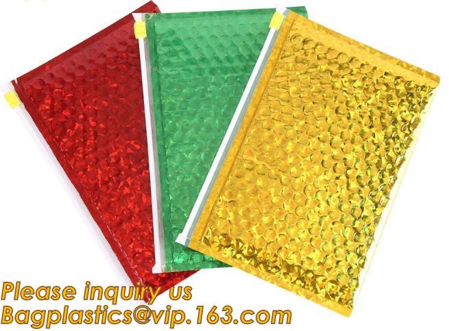 Flat Envelopes Zip lock Bubble Bag, Low Price Most Popular Bubble Slider Bag,Plastic PE Material Mailer Slider Air Ziplo