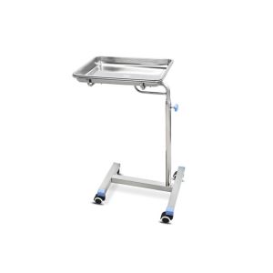 China Medical Trolley Stainless Steel Mayo Table With Height Adjustment wholesale