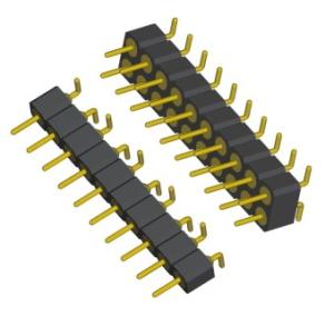 China 2mm Machine Pin Headers Round Pin Male Type Space Saving High Precision wholesale