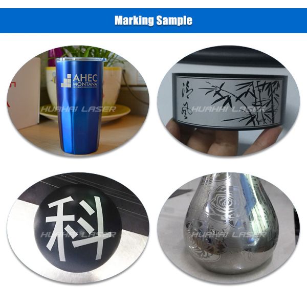 Light Weight Fiber Laser Part Marking Machine High Light To Electricity Transferability