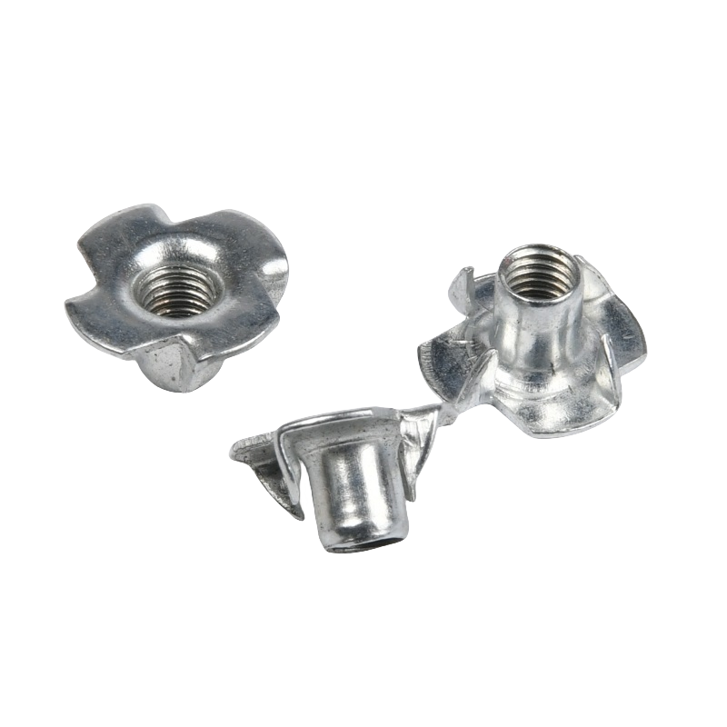 Chrome Plated Steel M3-M10 Oil Gas Measurement System Imperial Inch Blind Pronged Insert Speaker Nut