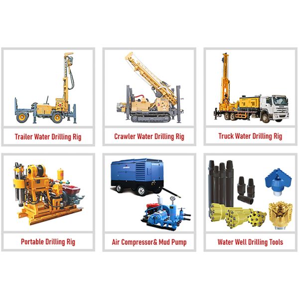 300m Depth Trailer Mounted Water Well Drilling Rigs Machine