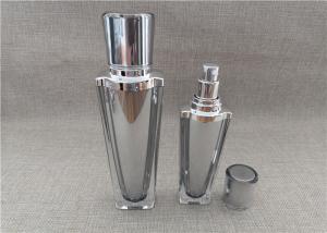 Sliver Cap Refillable Pump Bottles , Empty Lotion Containers 60 / 120G