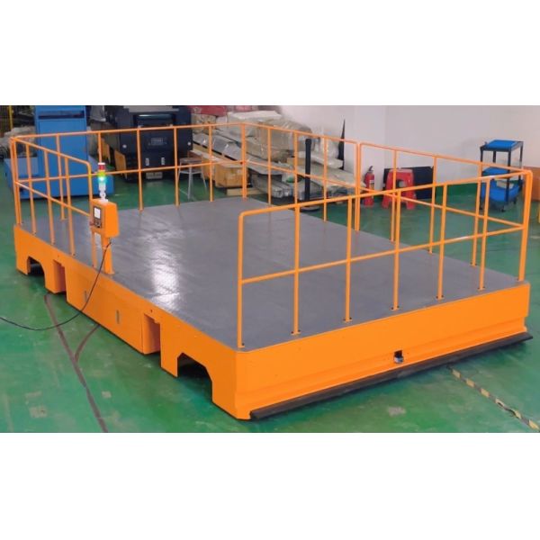 10T Automated Guided Vehicle Rail AGV Transfer Cart Remote Control