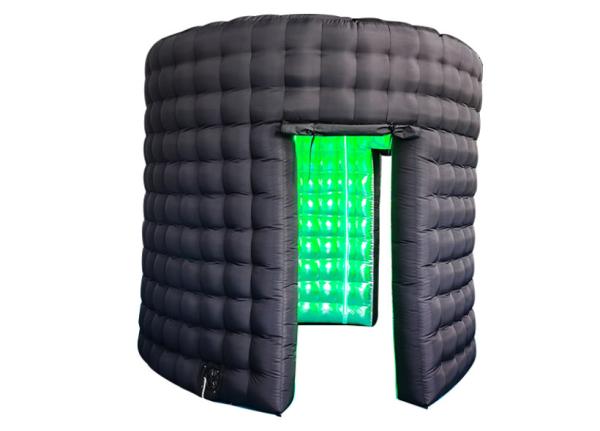 Quality White Photo Booth Enclosure Led Inflatable Photo Booth With Built In Blower for sale