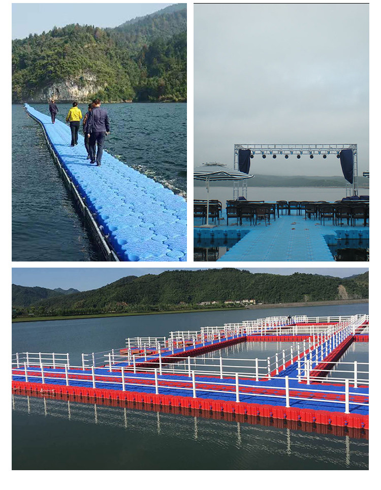 High Durability HDPE Plastic Floating Cube Dock Modular Structure For Marina Pontoon