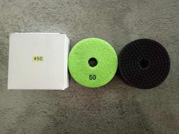 Quality 4 Inch Resin Bond Wet Diamond Polishing Pads For Stone High Effective for sale