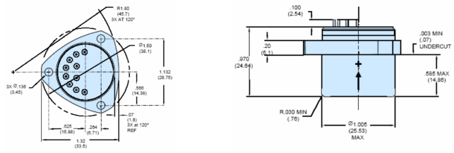 KA2000 Inertial Grade Accelerometer Aerospace Inertial Navigation Input Range ±60 [g]
