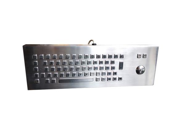 Quality UK QWERTY Desk Top Ndustrial Keyboard Mouse With 38.Mm Tracker Ball CE Listed for sale