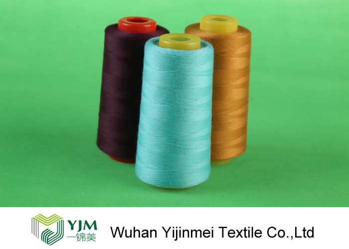 Colorful Polyester Core Spun Thread , Multi Colored Threads For Sewing