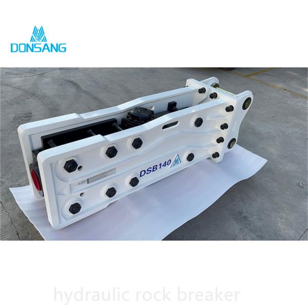 Quality White 68Mm Chisel Diameter Hydraulic Rock Breaker 4.8-8.0 Ton Excavator Hydraulic Jack Hammer for sale