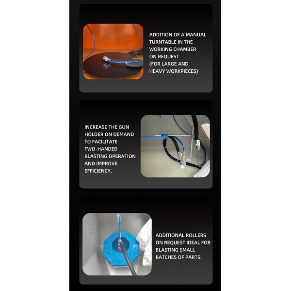 Wet Sandblasting Machine Auto Parts Sand Blasting Cleaning