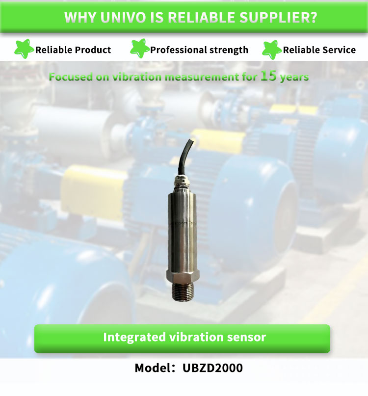 Maximum Vibration 2000g UBZD2000Y Vibration Transmitters For Rotating Machinery