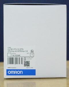 CPU Omron PLC Module CJ1M-CPU12-ETN Stored Program 90 × 65 Mm