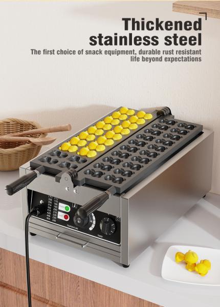 2024 Year Voltage 220v 20 Pcs Cast Iron Mini Bear Shaped Taiyaki Waffle Maker Machine