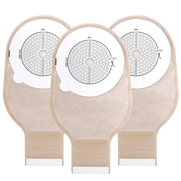 Drainable Opaque Colostomy Bag Two Pieces Reusable