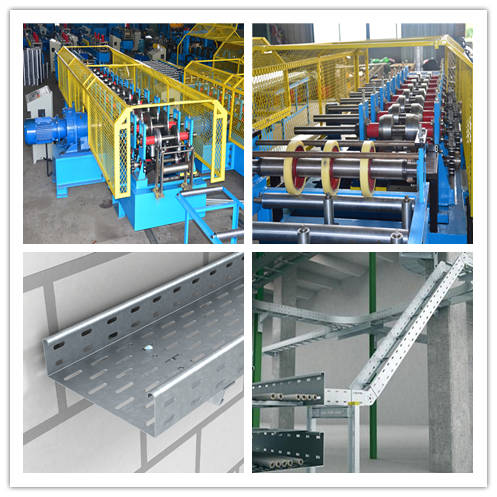 100-600 Mm Adjustable Cable Tray Roll Forming Machine With Long Life Time