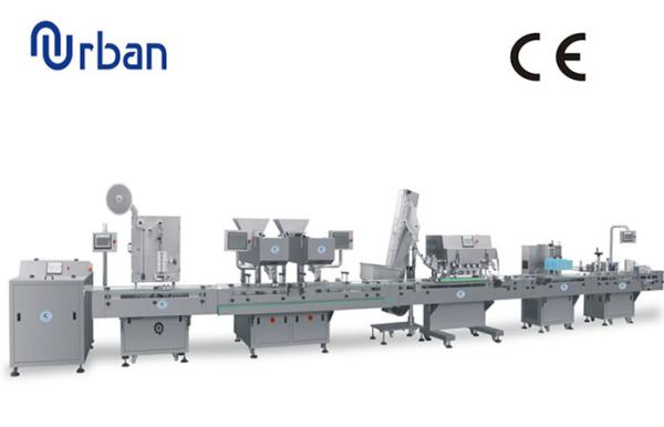 Quality Automated Capsule Tablet Bottle Filling Machine In Integrated Pharmaceutical Production Line for sale