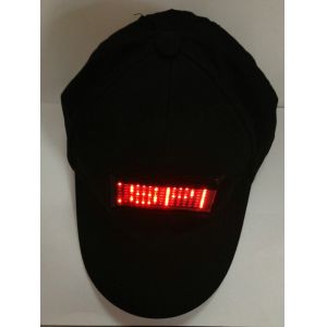 Customized promotional baseball LED message cap red light