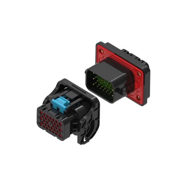 High Precision 32 Pin Multi-Pin Singal System PDU Transmission Double Locking Connector CE