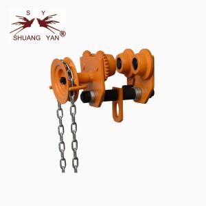 China Jib Crane Geared Girder Trolley 2.2m Curved Track Radius Easy Adjustable wholesale