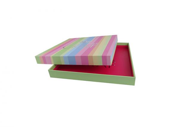 Printed Apparel Packaging Box Boutique Silver Stamping For Silk Scarf