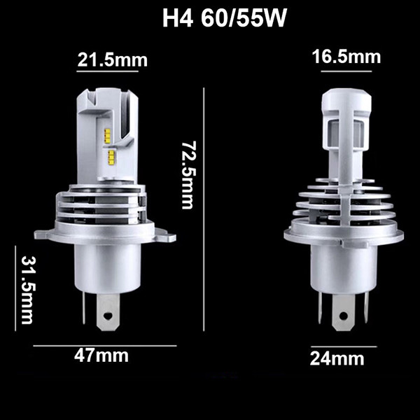 Car LED Headlight H11 H7 55W H4 60/55W Original Bulb Fog Lamp 18000LM H1 9005 9006 HB3 HB4 12V Truck Lights 24V