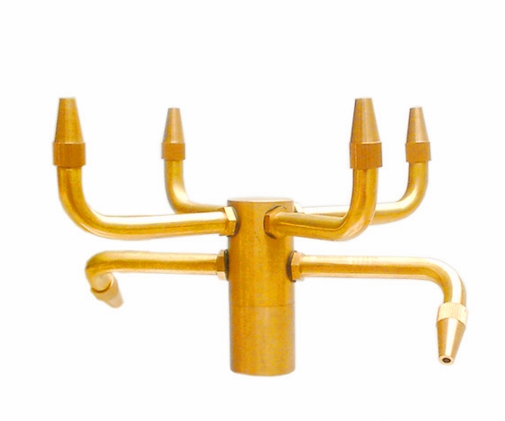 Brass Pirouette Fountain Jet Nozzle Water Fountain Spray Heads Pond Fountain Nozzles